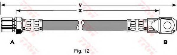 TRW PHD263 Гальмівний шланг