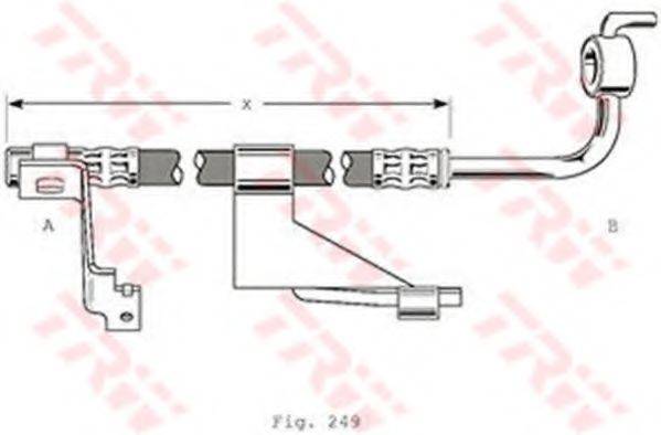 TRW PHD364 Гальмівний шланг