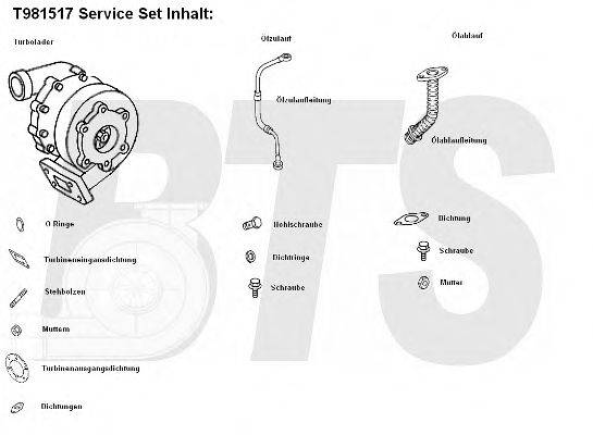 BTS TURBO T981517 Компресор наддув