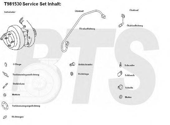 BTS TURBO T981530 Компресор наддув