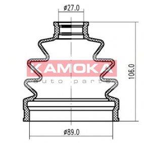 KAMOKA 1147128 Пильовик, приводний вал