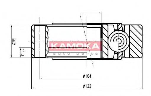 KAMOKA 9003 Шарнірний комплект, приводний вал