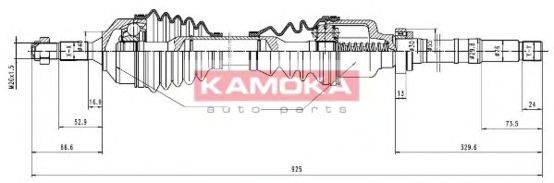 KAMOKA CT1138908 Приводний вал