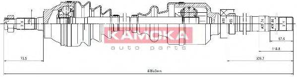 KAMOKA CT1138935 Приводний вал