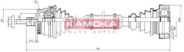 KAMOKA VW1138922A Приводний вал