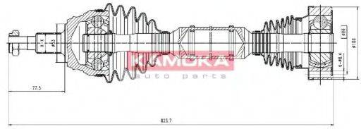 KAMOKA VW1138927 Приводний вал