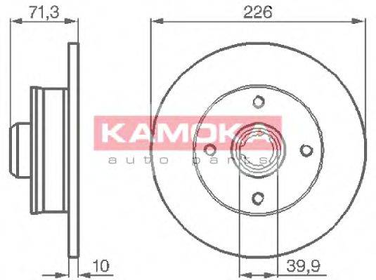 KAMOKA 103274 гальмівний диск