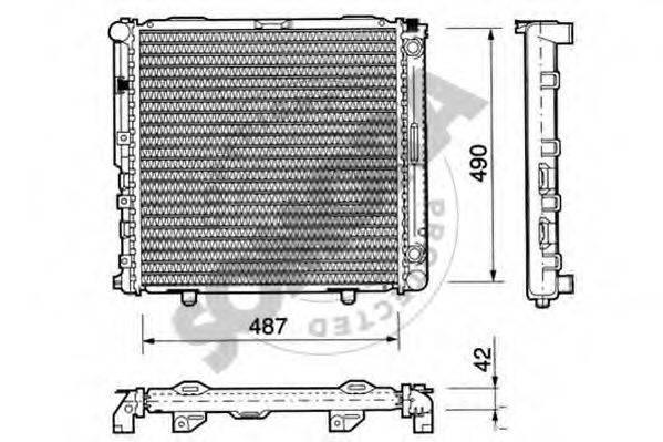 SOMORA 170442 Радіатор, охолодження двигуна