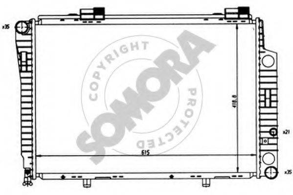 SOMORA 171241 Радіатор, охолодження двигуна
