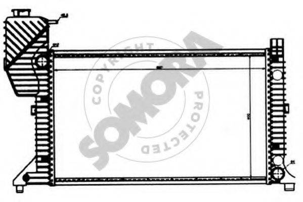 SOMORA 172142 Радіатор, охолодження двигуна