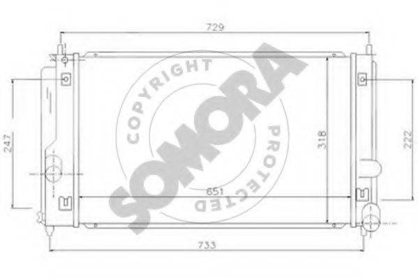 SOMORA 317640 Радіатор, охолодження двигуна