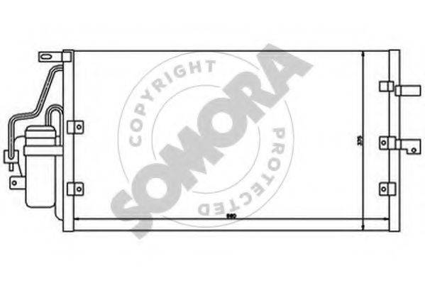 SOMORA 313360 Конденсатор, кондиціонер