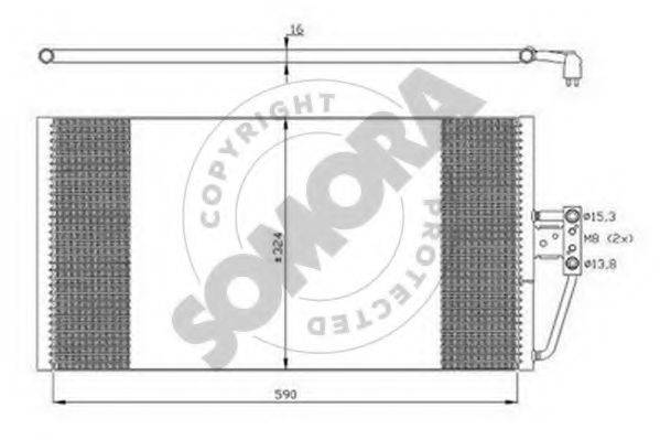 SOMORA 041260B Конденсатор, кондиціонер