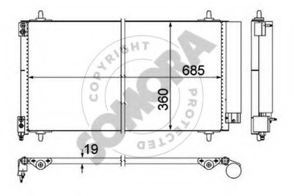 SOMORA 052360B Конденсатор, кондиціонер