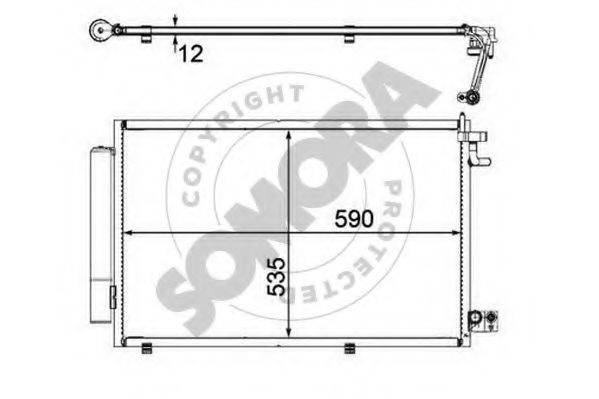 SOMORA 092760 Конденсатор, кондиціонер