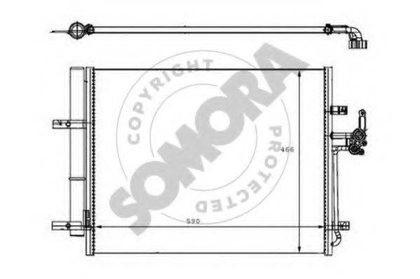 SOMORA 095460 Конденсатор, кондиціонер