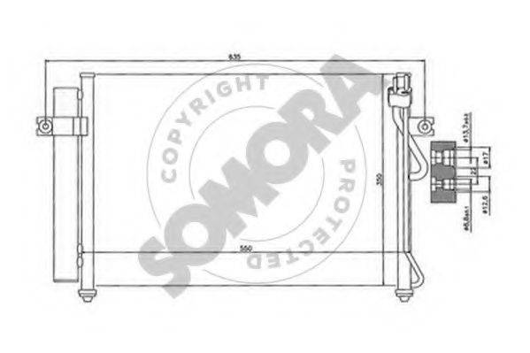 SOMORA 130560C Конденсатор, кондиціонер