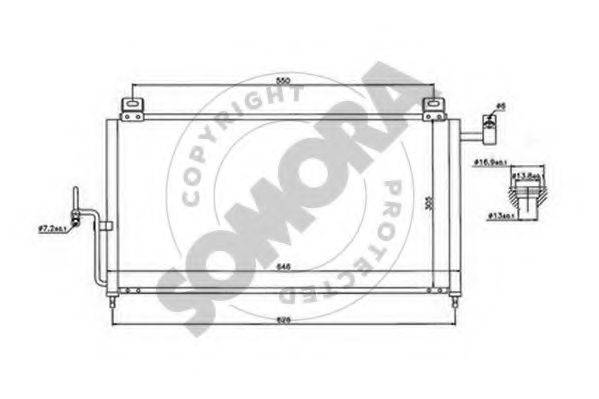 SOMORA 162660 Конденсатор, кондиціонер