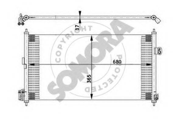 SOMORA 195560A Конденсатор, кондиціонер