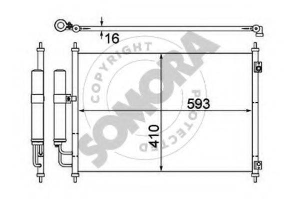 SOMORA 195660 Конденсатор, кондиціонер