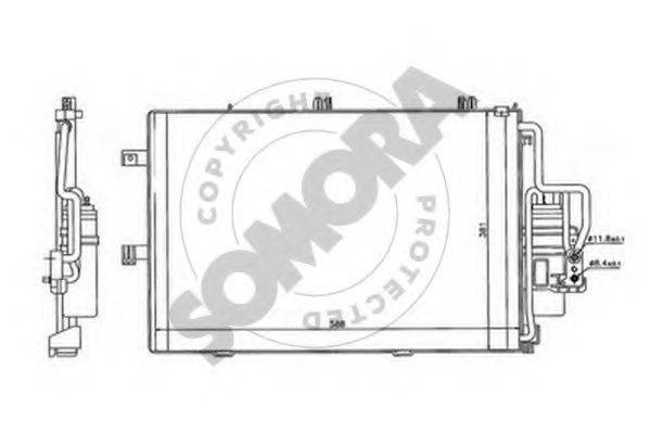 SOMORA 212560A Конденсатор, кондиціонер
