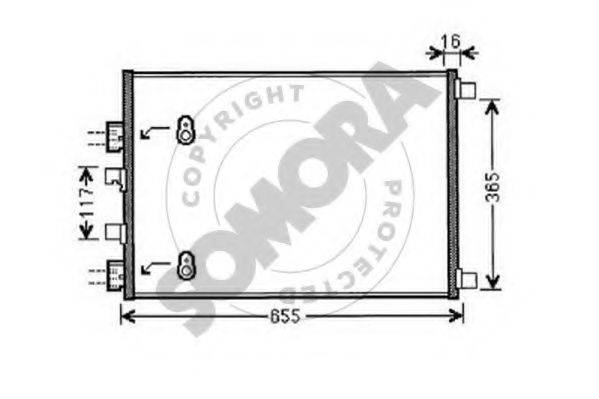 SOMORA 243260A Конденсатор, кондиціонер