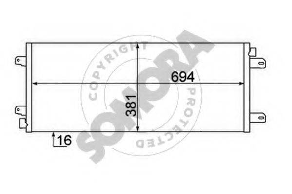 SOMORA 245560A Конденсатор, кондиціонер