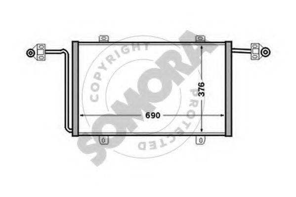 SOMORA 245560C Конденсатор, кондиціонер