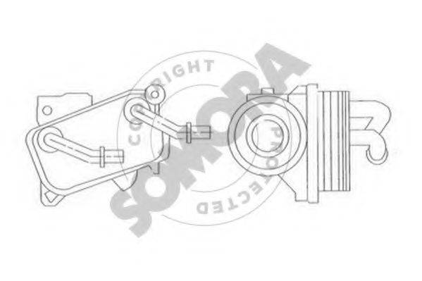 SOMORA 171365 масляний радіатор, моторне масло
