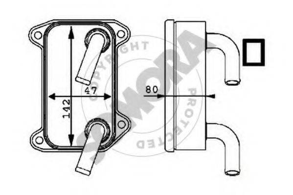 SOMORA 361265 масляний радіатор, моторне масло