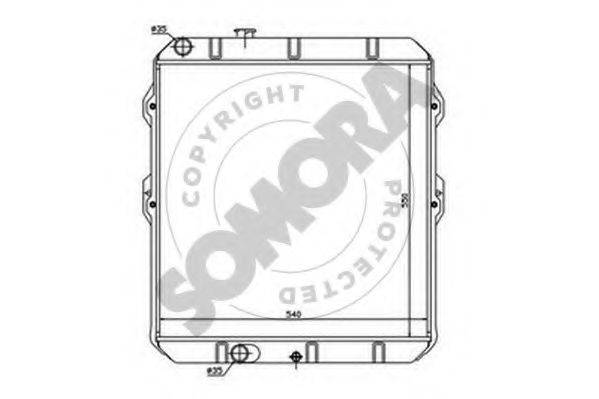SOMORA 318740 Радіатор, охолодження двигуна