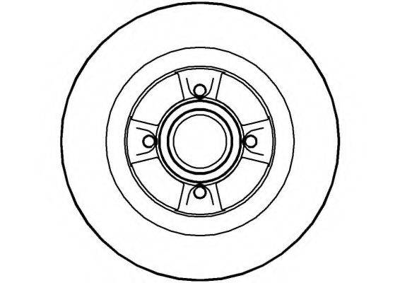 NATIONAL NBD1181 гальмівний диск