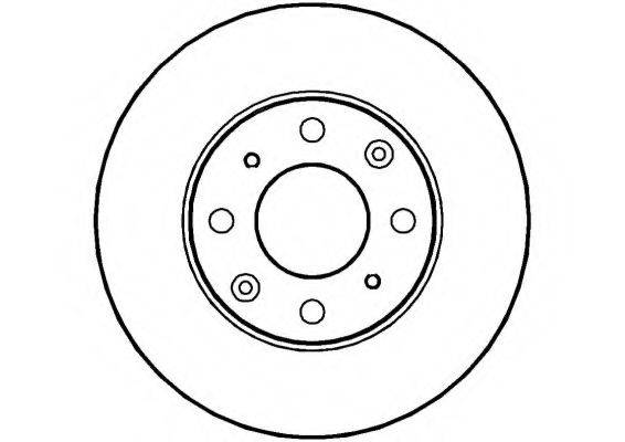 NATIONAL NBD1225 гальмівний диск