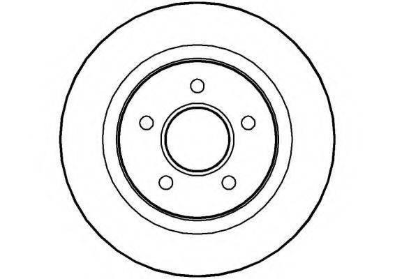 NATIONAL NBD1267 гальмівний диск