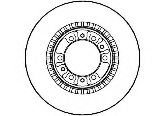 NATIONAL NBD634 гальмівний диск