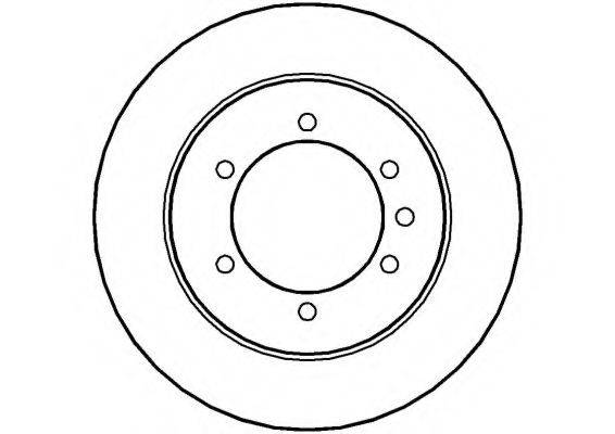 NATIONAL NBD826 гальмівний диск