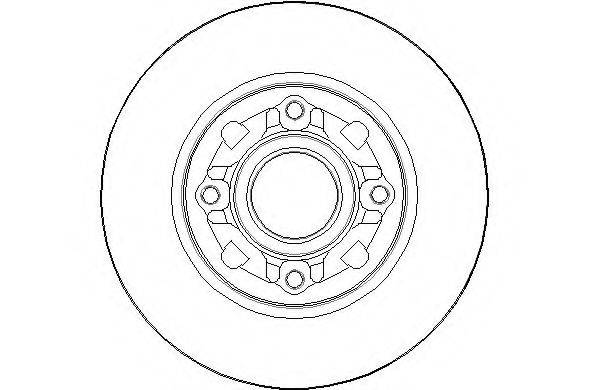 NATIONAL NBD1623 гальмівний диск