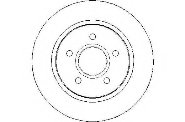 NATIONAL NBD1707 гальмівний диск