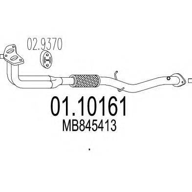 MTS 0110161 Труба вихлопного газу