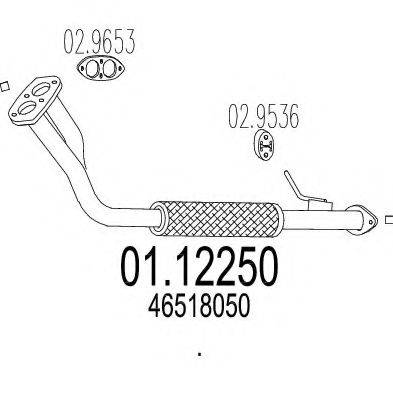 MTS 0112250 Труба вихлопного газу