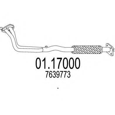 MTS 0117000 Труба вихлопного газу