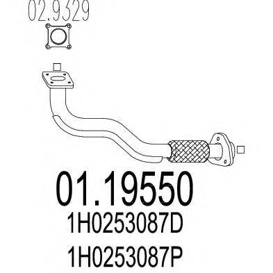 MTS 0119550 Труба вихлопного газу