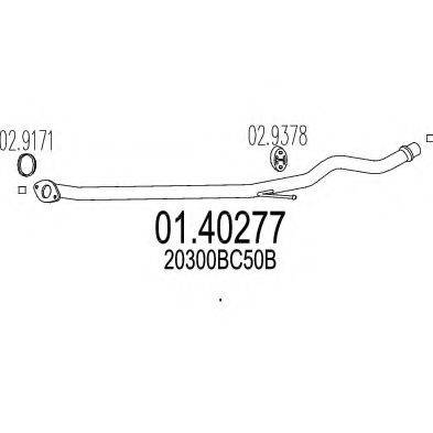 MTS 0140277 Труба вихлопного газу