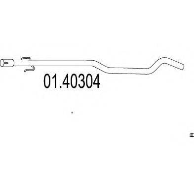 MTS 0140304 Труба вихлопного газу
