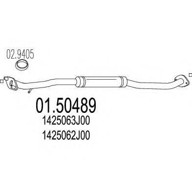 MTS 0150489 Середній глушник вихлопних газів