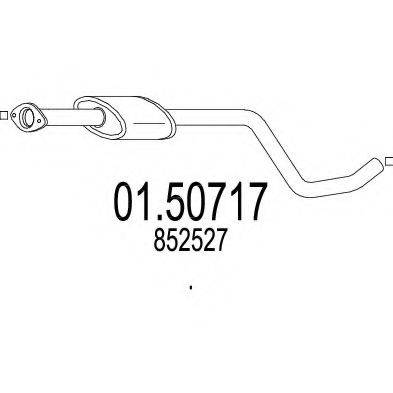 MTS 0150717 Середній глушник вихлопних газів