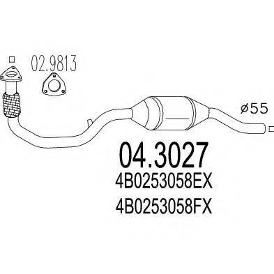 MTS 043027 Каталізатор