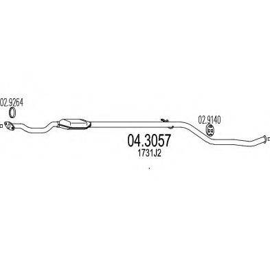 MTS 043057 Каталізатор