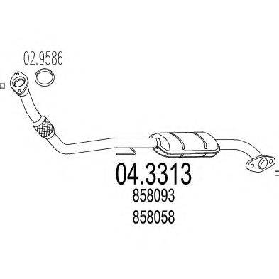 MTS 043313 Каталізатор