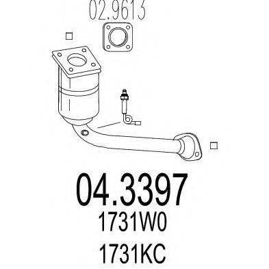 MTS 043397 Каталізатор